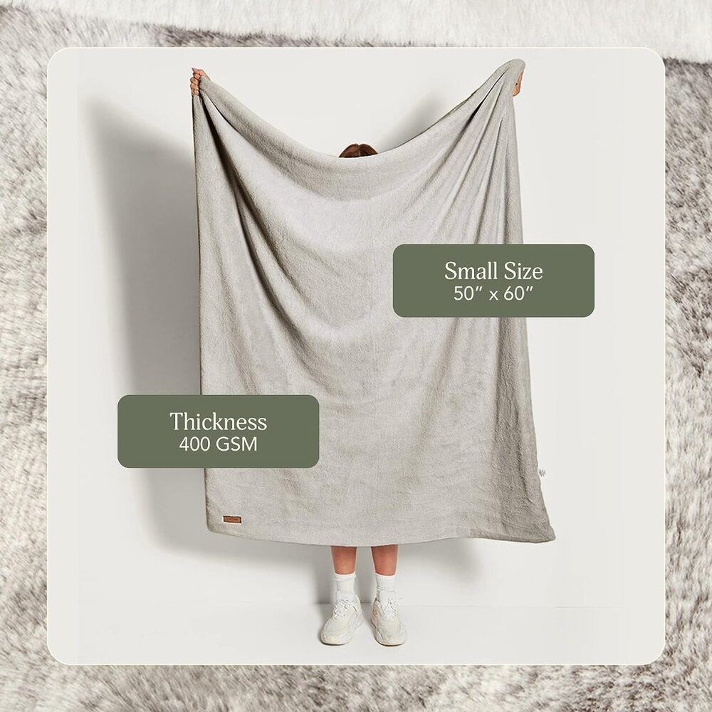 UnHide Lil Marsh' Small Blanket with knob and loop in Greige NWT